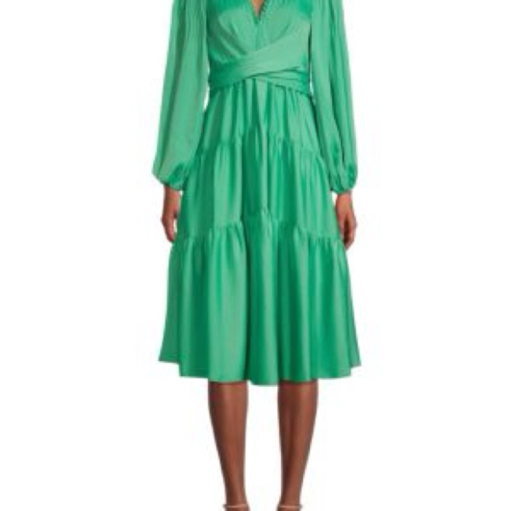KOBI HALPERIN Vienna Elegant Green Women's Dress sz. M